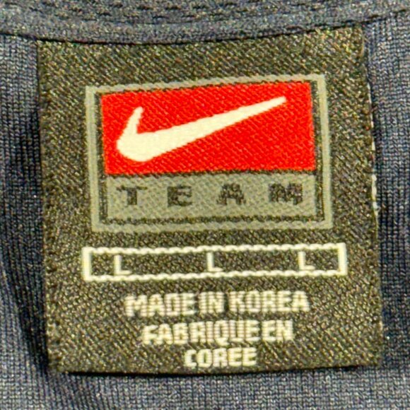 Vintage Nike Team Georgetown Iverson #3 Jersey L Navy Blue 90s - Picture 5 of 7